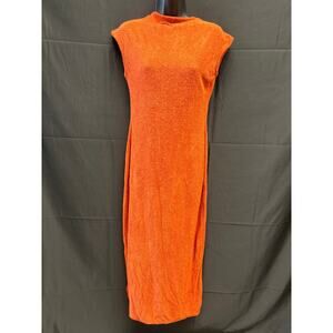 Vintage Floor Length Terrycloth Dress Unsized Unbranded